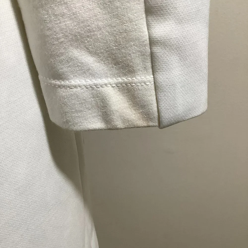 BCBGMAXAZRIA Off-White Paola Tassels Trim Blazer Long Size XXS - Picture 13 of 15